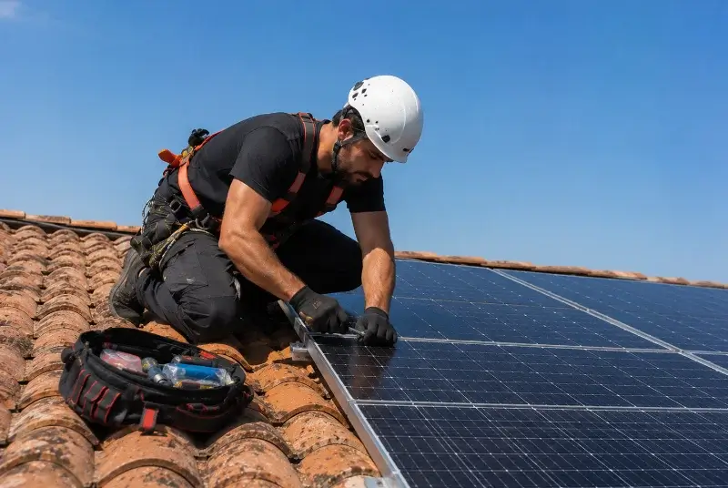 Maintenance et monitoring de panneaux solaires à Mas-Blanc-des-Alpilles