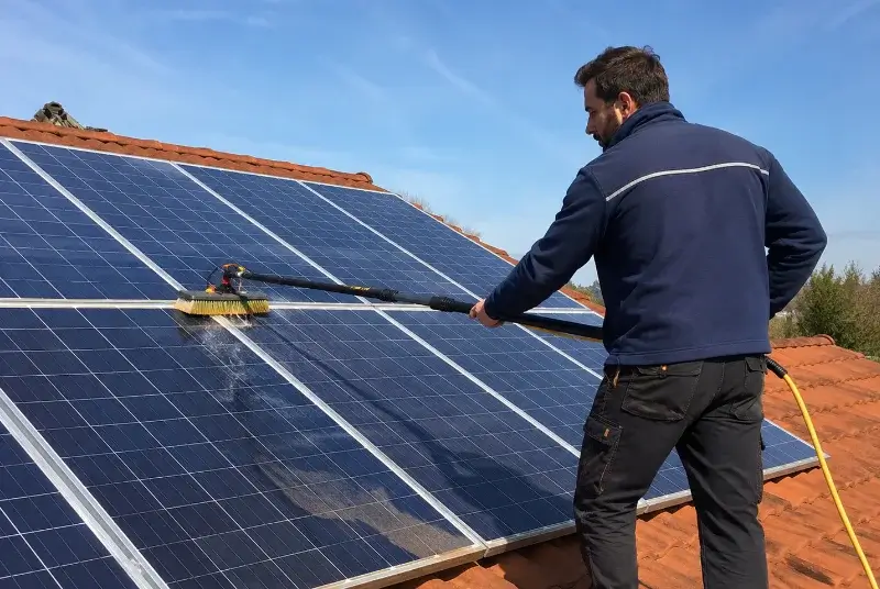 Nettoyage et entretien de panneaux solaires à Mas-Blanc-des-Alpilles